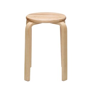 Small wood deals stool round